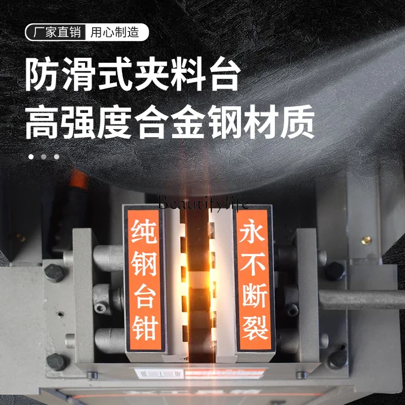 3Reinforcement wire rolling machine 40 round steel semi-automatic electric straight thread rib stripping machine