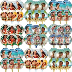 6pcs Disney Moana Party Balloons 18inch Foil Balloon set Baby Shower Birthday Party Decorations Kids Toy Gifts