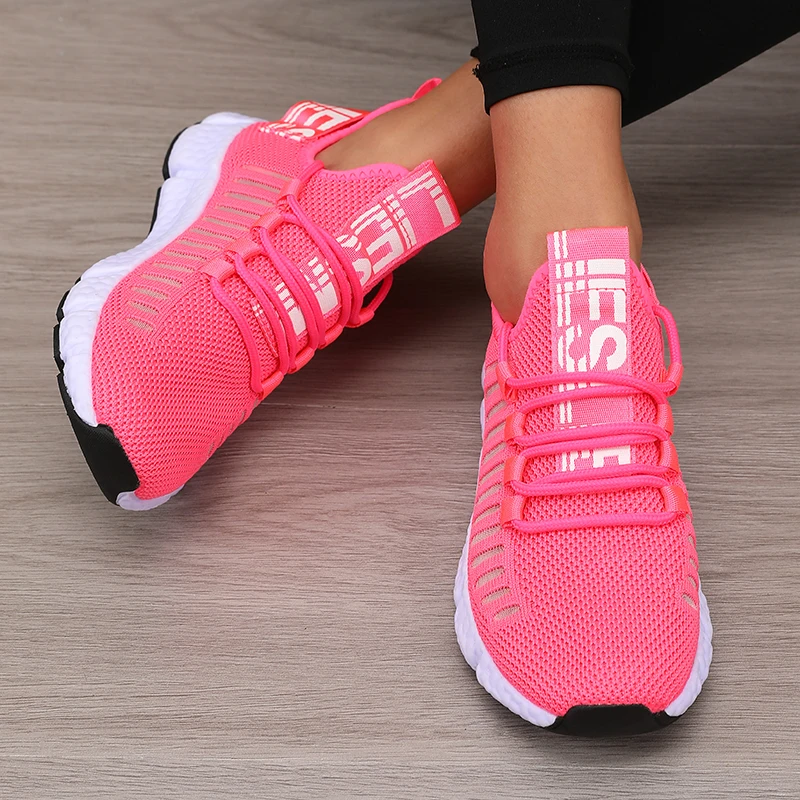 Women's Platform Sports Shoes with Fashionable Trendy Design Breathable Comfortable Shoes Outdoor Hiking  Walking Casual Shoes