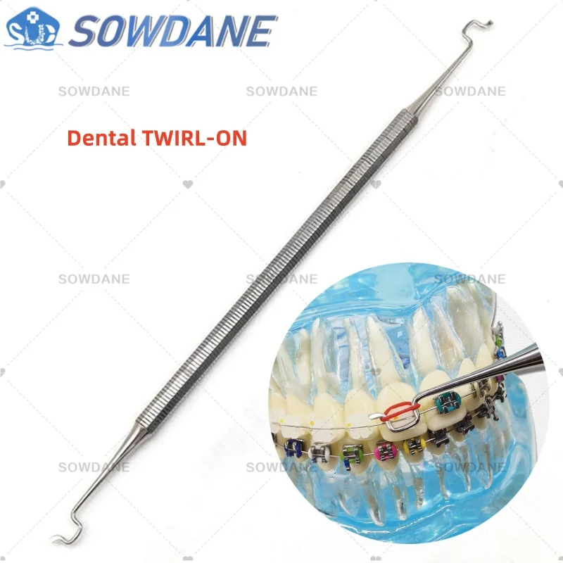 Dental Orthodontic TWIRL-ON Module Ligature Tie Placer Ligation Tie Placement Tool Convinient Usage Tool