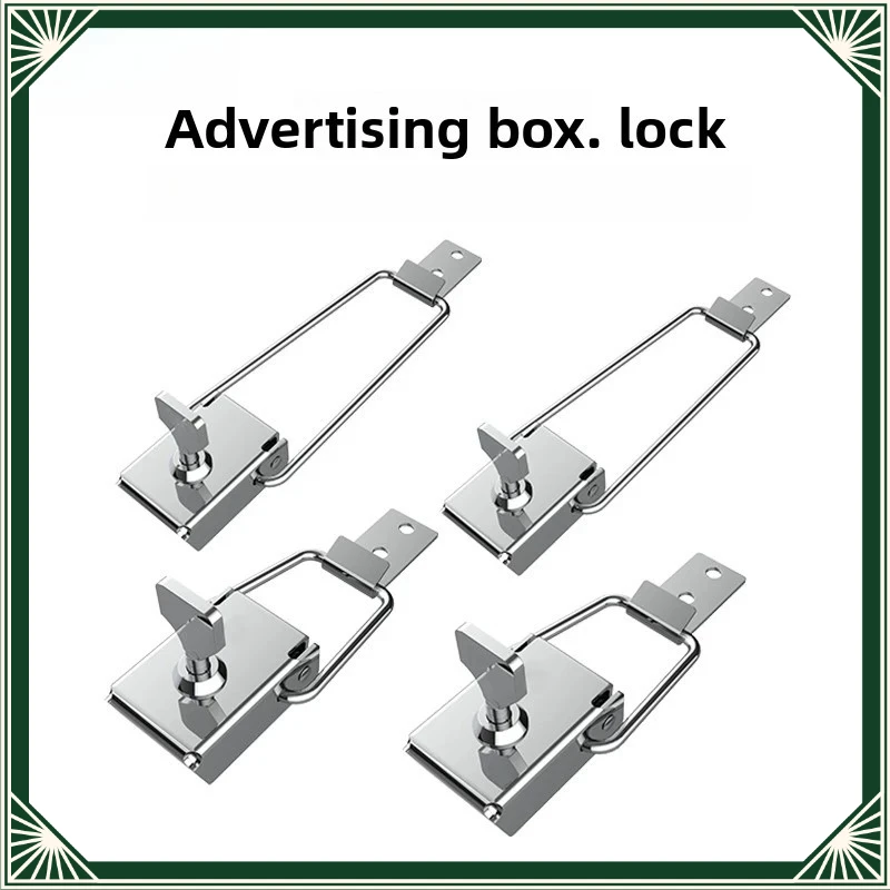 304 Stainless Steel General Opening Hardware Lock Catch Stainless Steel Toggle Latch for Outdoor Advertising Light Box Lock