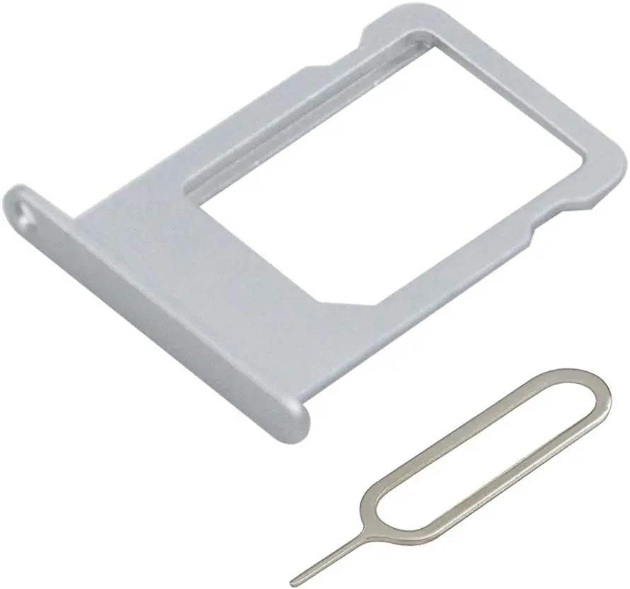 Plateau De Carte SIM Support De Remplacement Compatible avec iPhone 5s/SE 2016 - Incl. Broche SIM