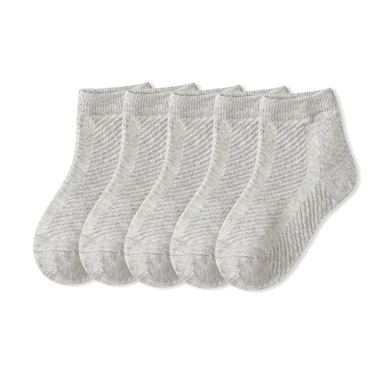 5 Pairs/Lot Children Socks Boy Girl Baby Fashion Cotton Solid Wild Soft Cozy Breathable For 1-12Y Summer Kids Casual Mesh Socks