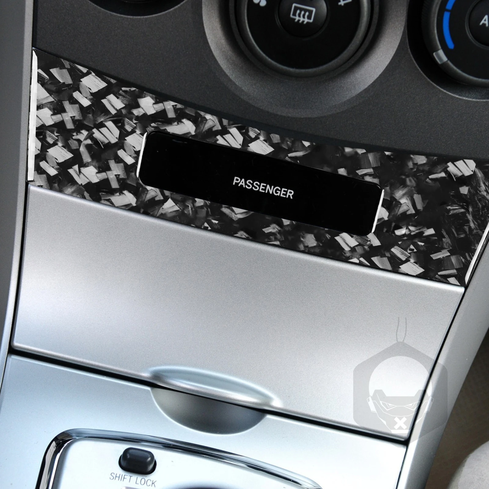 FOR Toyota Corolla 2009-2013 Forged Carbon Fiber Passenger Side Center Console Trim Panel Decoration Interior Accessory Stickers