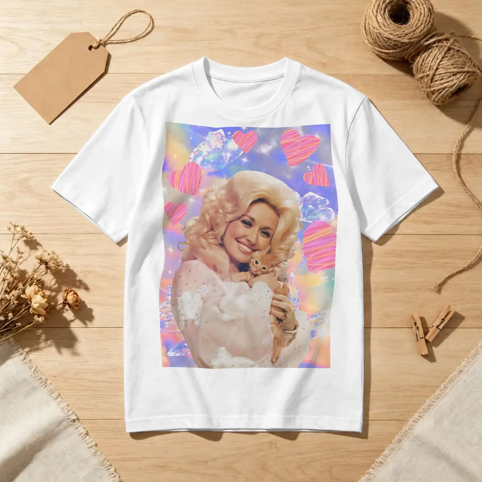 Men Women T-Shirts Singer Vintage Cotton Tee Shirt Short Sleeve Dolly Parton T Shirt Crewneck Tops Gift Idea