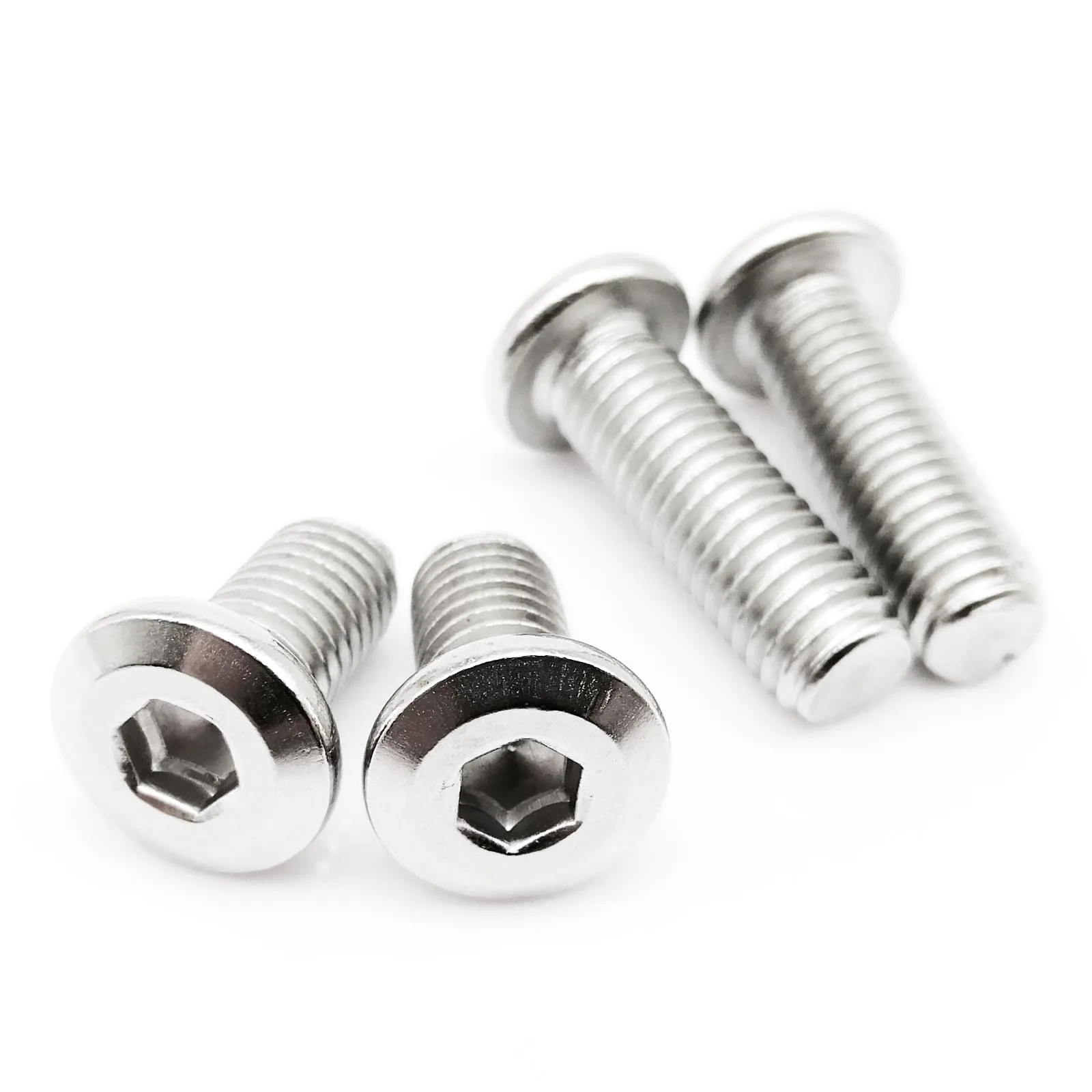 HZYUEGOU M2 M2.5 M3 M4 M5 M6 M8 304 Edelstahl Große Flachkopf-Innensechskantschraube für Möbel, Tische und Betten – Detail 3