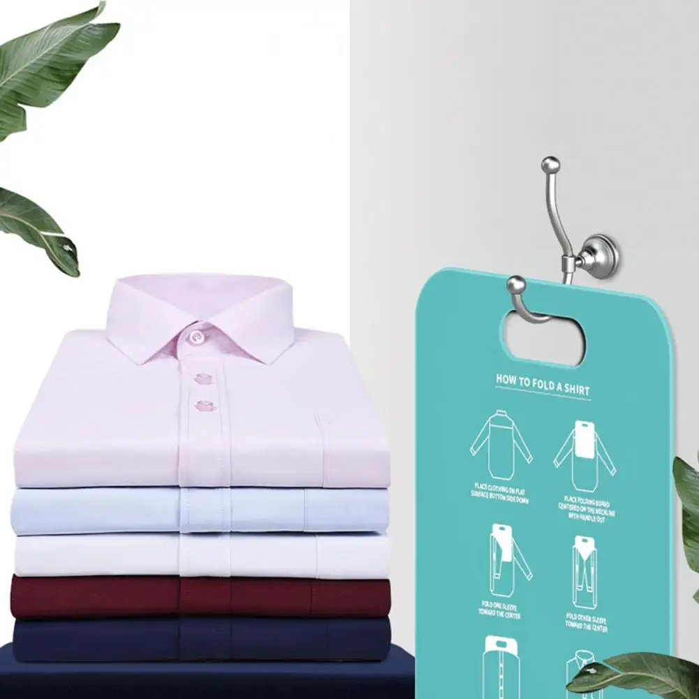 Shirt Folding Board Hanging Hole Stackable Closet Organizer PP Child/Adult Clothing Folders Board Organizer Laundry Storage