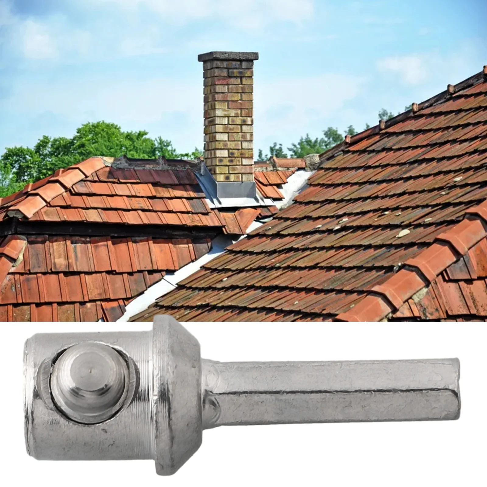 1 buah adaptor bor untuk pembersih cerobong asap sikat perapian Sweep Sweep Whip Cleaner aksesori alat pembersih rumah