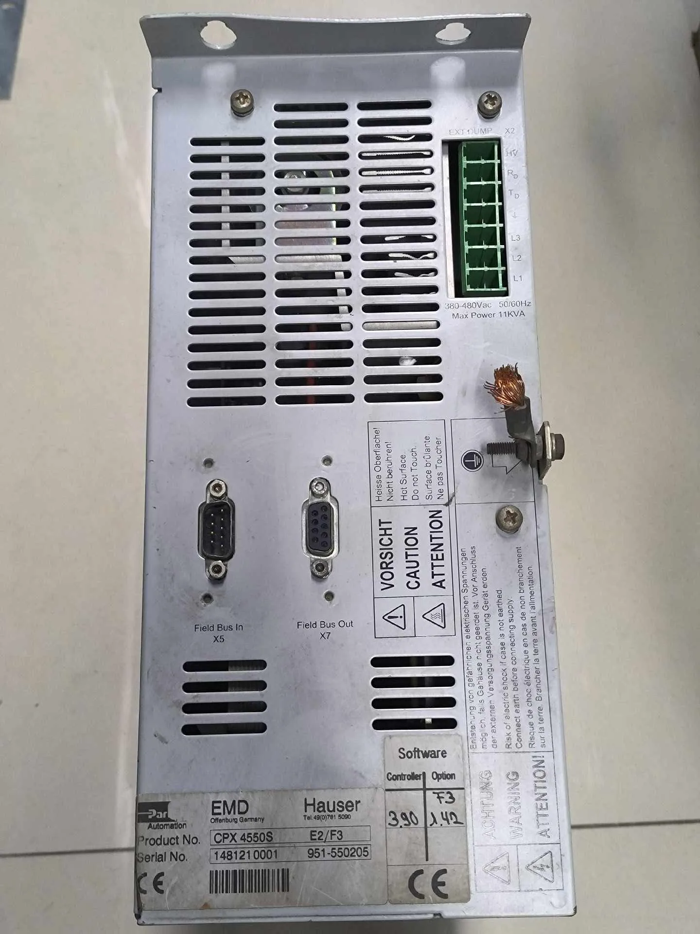 Сервопривод CPX 4550S E2/F3 COMPAX-S для Parker