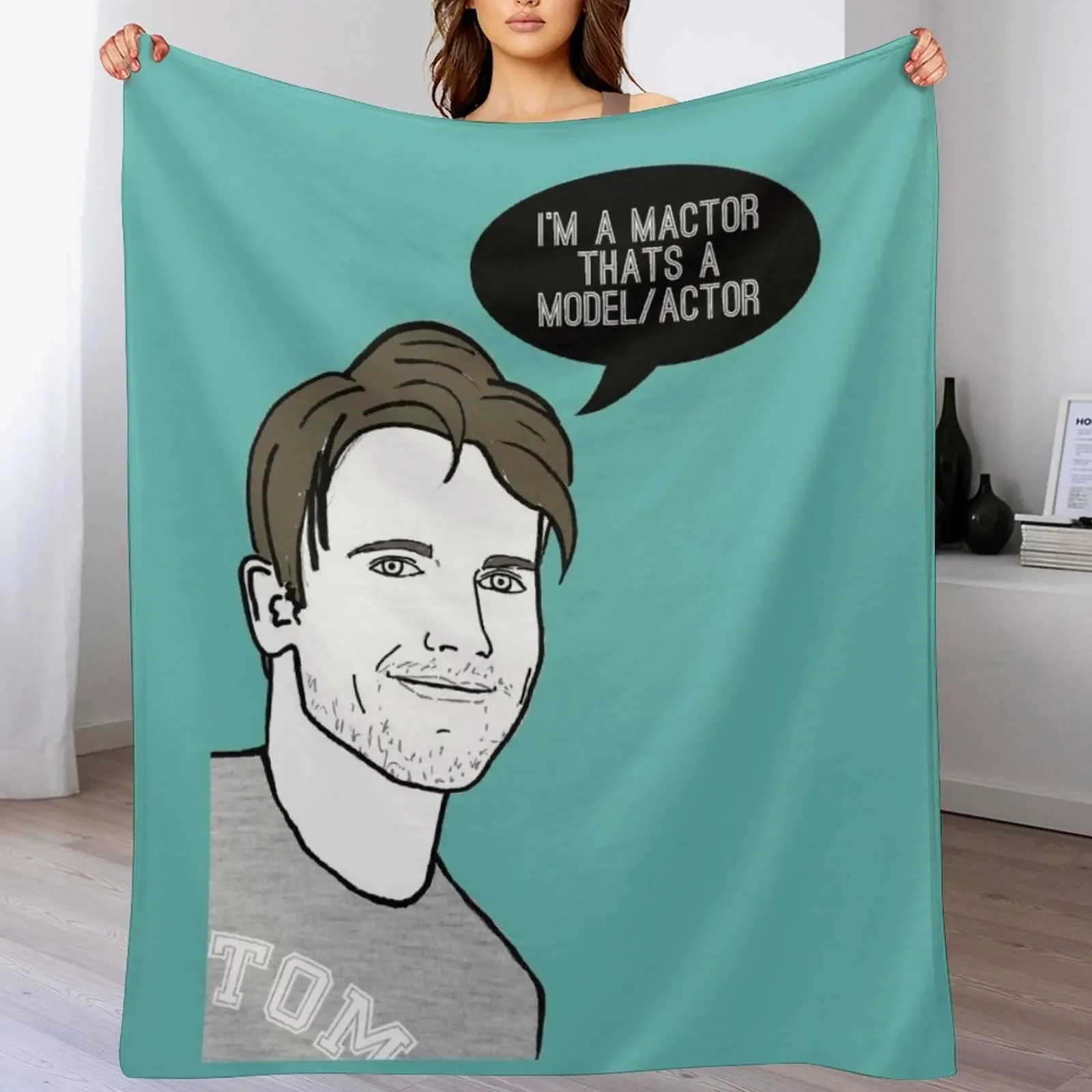 

Mactor Throw Blanket Hairy For Baby For Decorative Sofa Retros Blankets