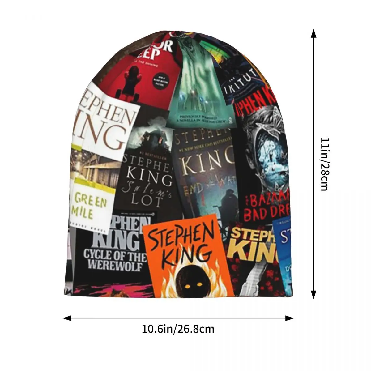 Stephen King Book Covers Horror Bookworm Skullies Beanies Hats Warm Autumn Winter Cap Knitted Bonnet Caps for Men Women Adult