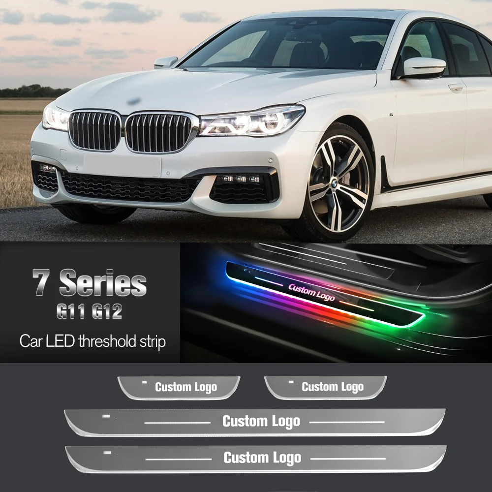 

Car Door Sill Light For BMW 7 Series G11 G12 2015-2022 2016 2018 Customized Logo LED Welcome Threshold Pedal Lamp Accessories