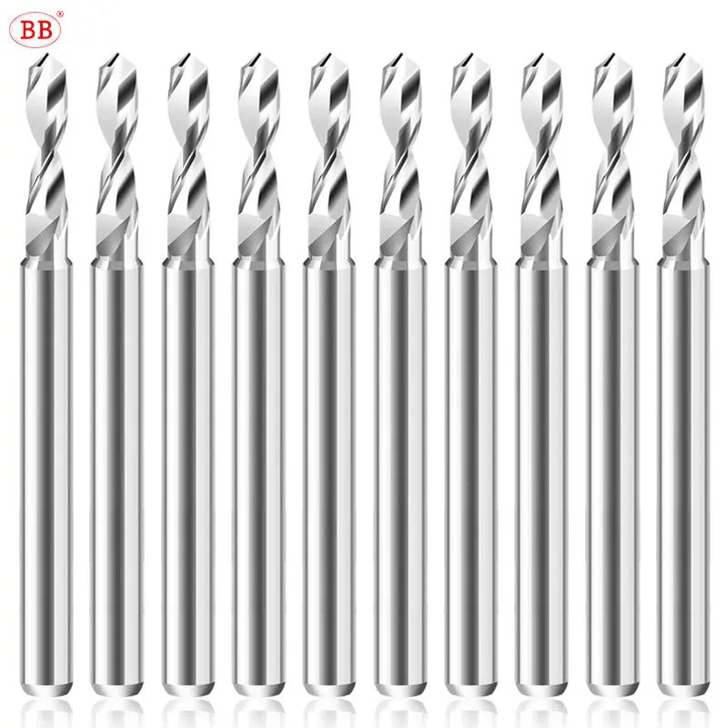 BB PCB PRO Micro Drill Carbide Mini Bits Print Circuit Board 0.1mm-6.0mm Diameter 3.175mm Shank