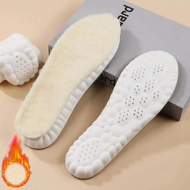 2 قطعة النعال الحرارية ذاتية التسخين للأقدام شتاء دافئ الصوف رغوة الذاكرة الحرارية للرجال النساء أحذية رياضية منصات الأحذية ذاتية التدفئة #6
