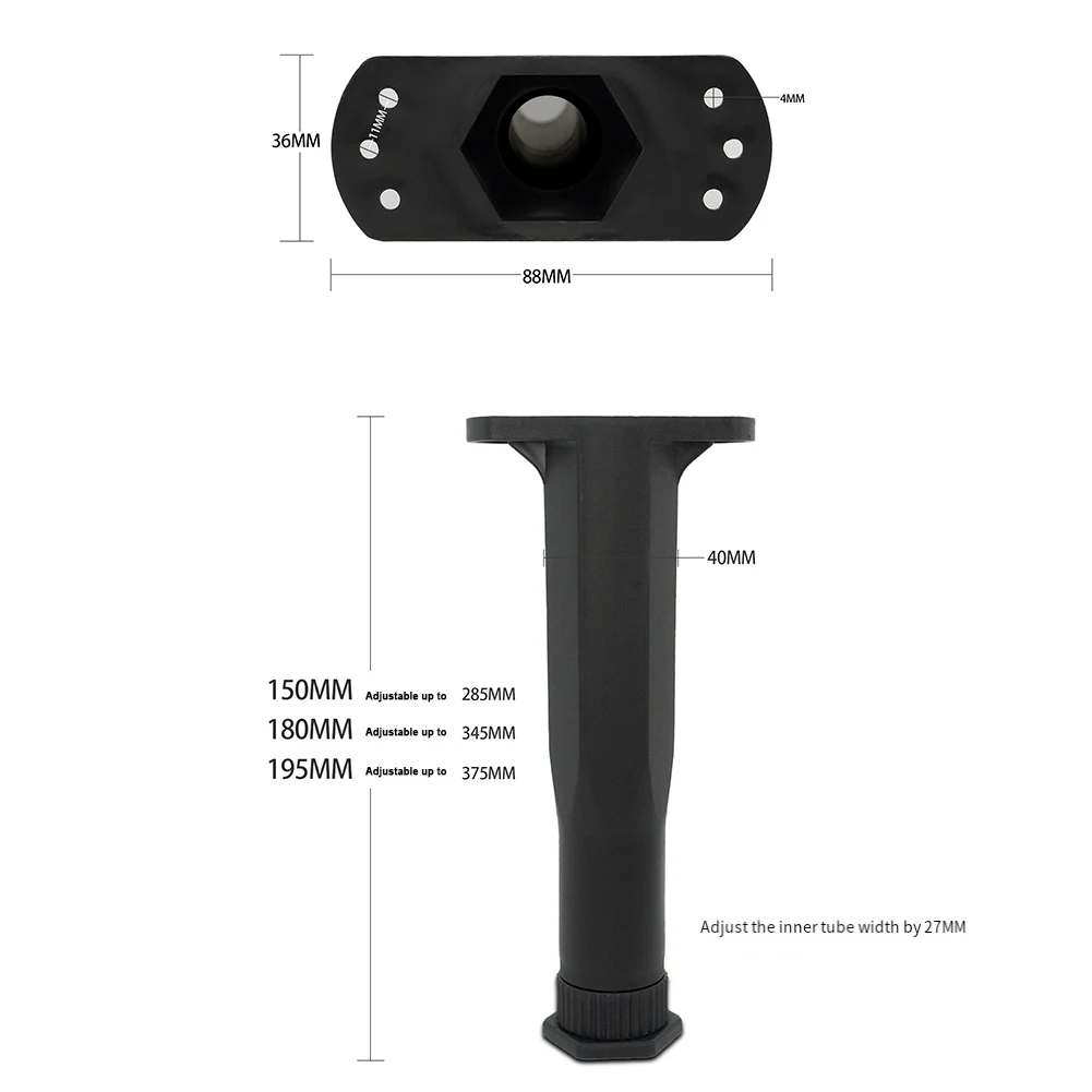 Supporto per mobili telescopico da 1 pezzo per supporto per divano letto Supporto per mobili telescopico in plastica regolabile rinforzato Strumenti per la casa