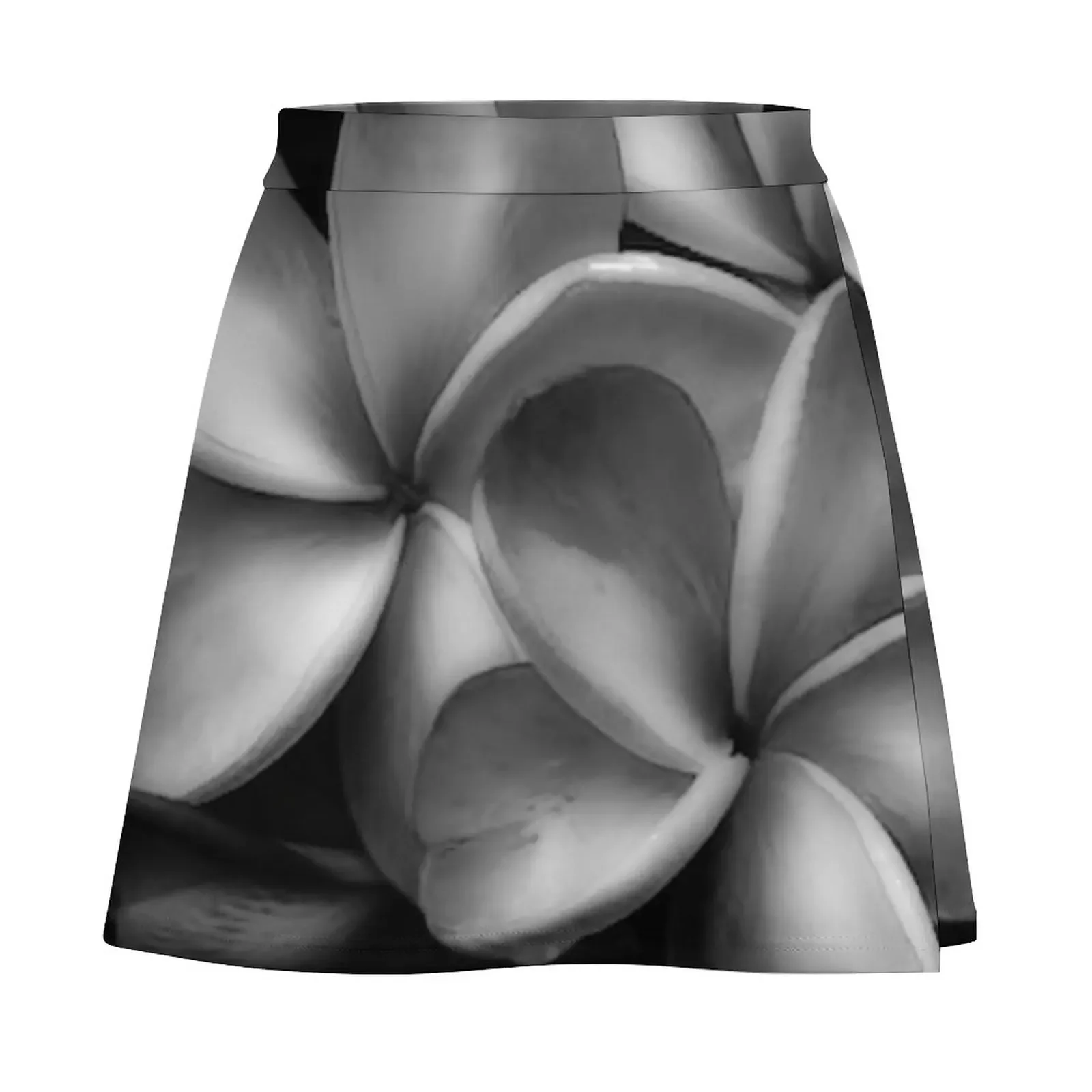 B/W Plumeria Flowers Mini Skirt womens clothing women's summer dress 2025 School uniform Mini Skirt