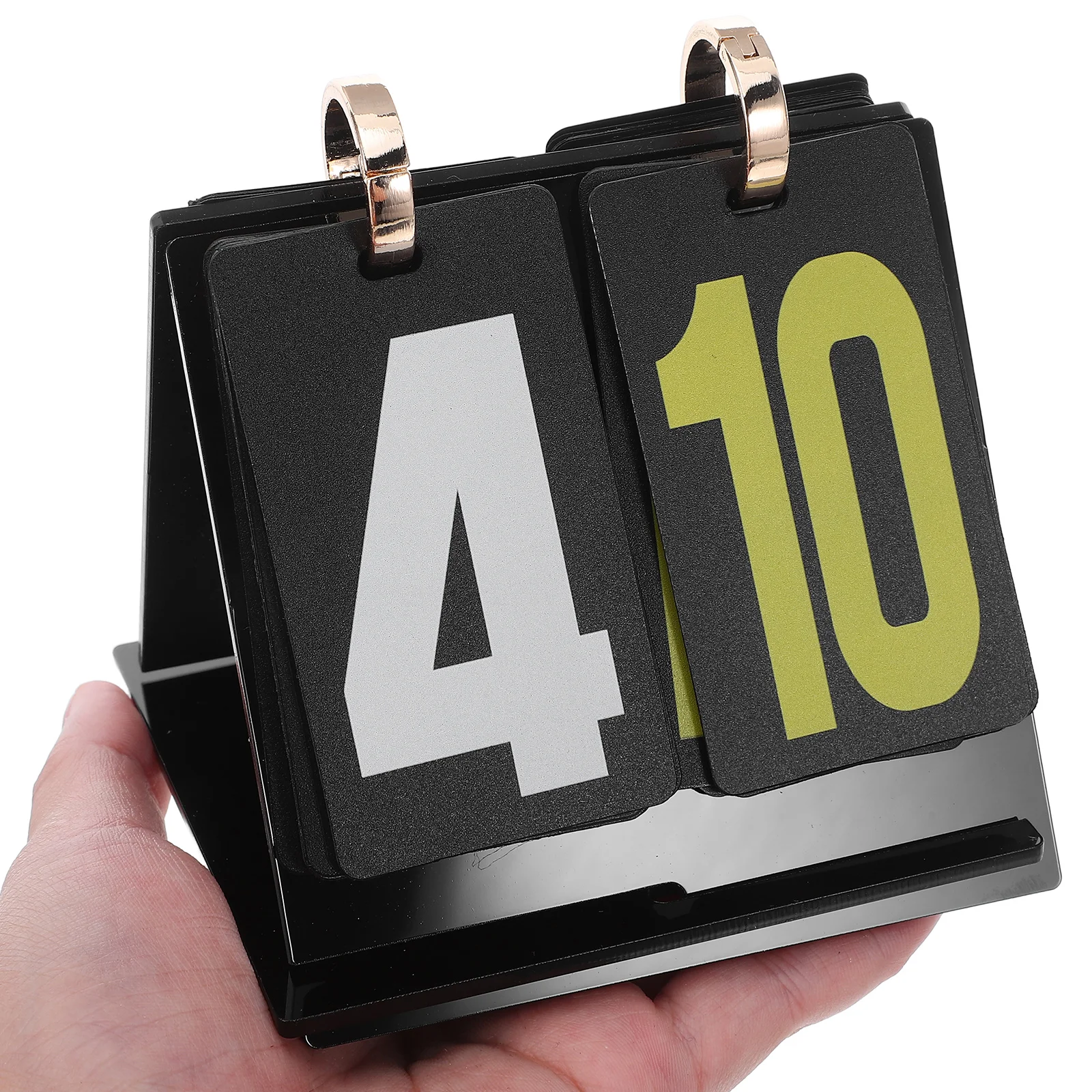 

Flip Scoreboard Portable Manual Score Keeper Tool 2- Large Number Display for Card Games Tournament Tabletop Flip Score
