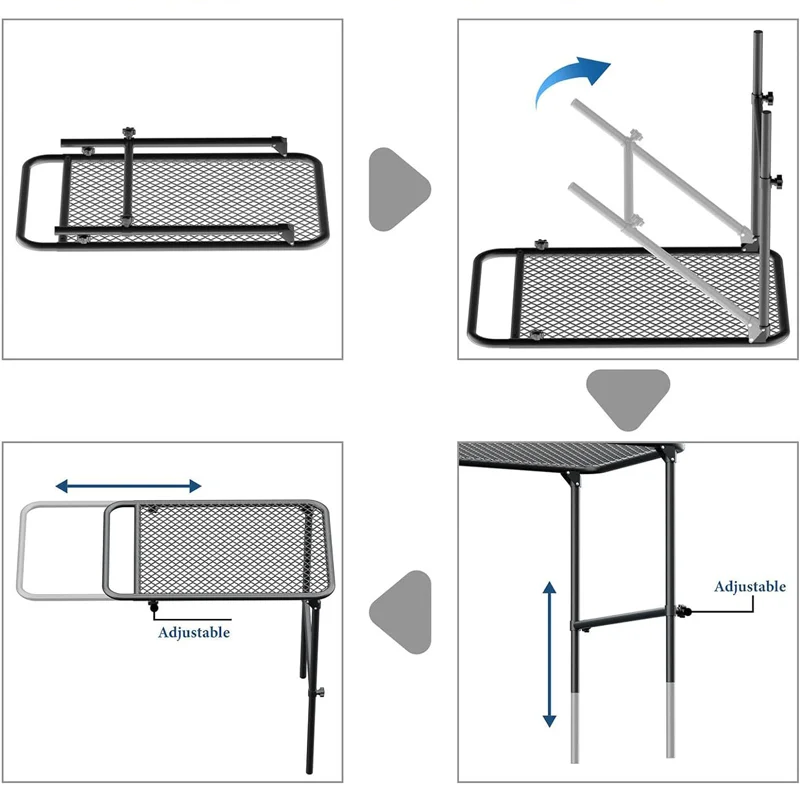 Składany stojak do przechowywania samochodów RV przenośny lekki stół na imprezę piknikowy plażowy samochód do gotowania opon
