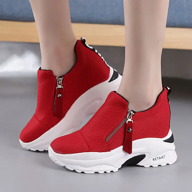 Sapatos de tênis Chunky coloridos para mulheres, formadores femininos, tênis, primavera, outono, 2022