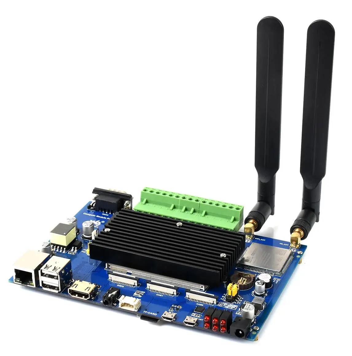 Waveshare Compute Module Industrial IoT Base Board With 4G Connectivity And PoE Feature For Raspberry Pi CM3 CM3+ Series