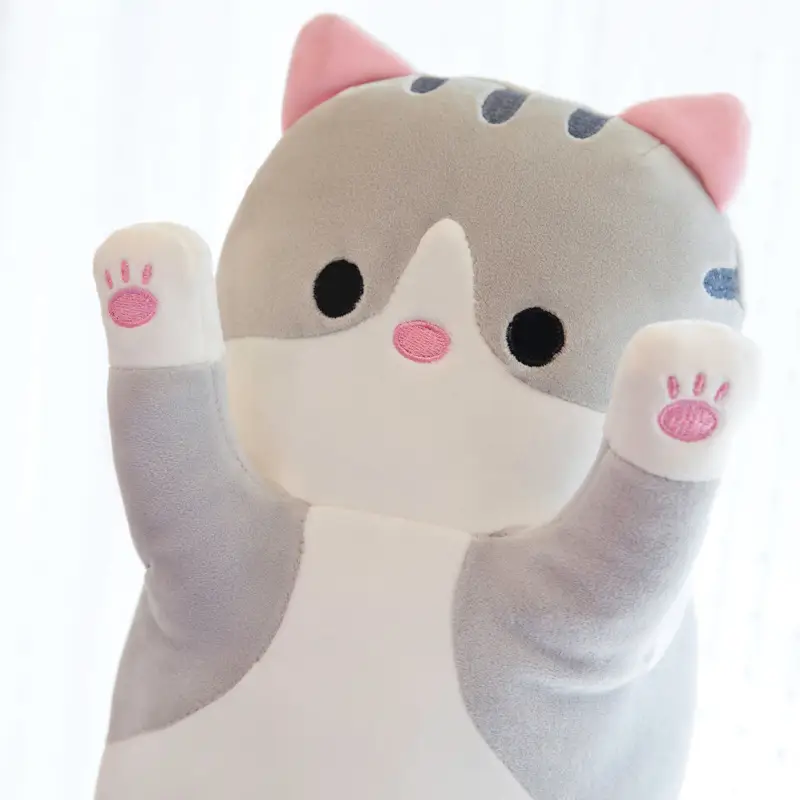 50/70/90/110/130cm Funny Cute Soft Long Cat Plush Toys Pause Office Nap Pillow Bed Sleep Home Decor Doll for Kids Girl Gift - Image 4