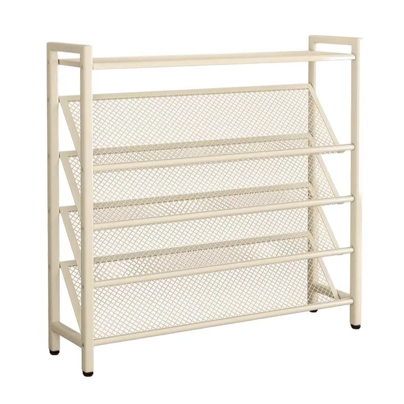 Multi-layer Stainless Steel Shoe Rack - Narrow Space-saving Shoe Organizer for Home, Rental & Entryway