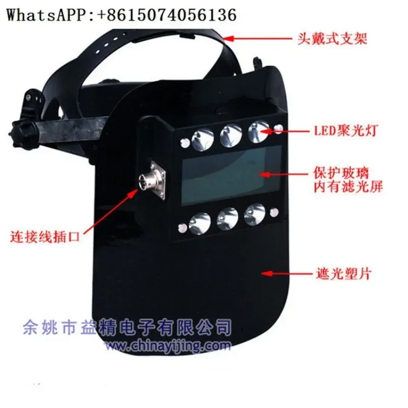 YJHB Series Imitation  Welding Machine-Head-mounted Shading Screen Desktop Shading Screen (Magnetic Base) Connecting Line