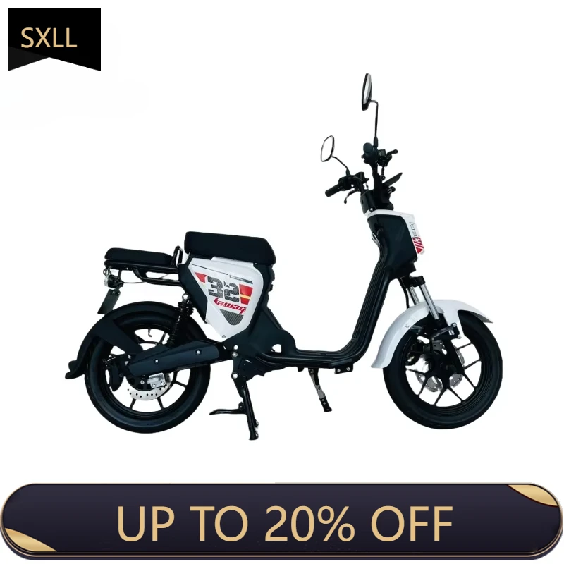

SXLL Urban 60v Electric Moped Kick Scooter Streetbike Style with Pedal Removable Battery for Commute & Leisure in the City