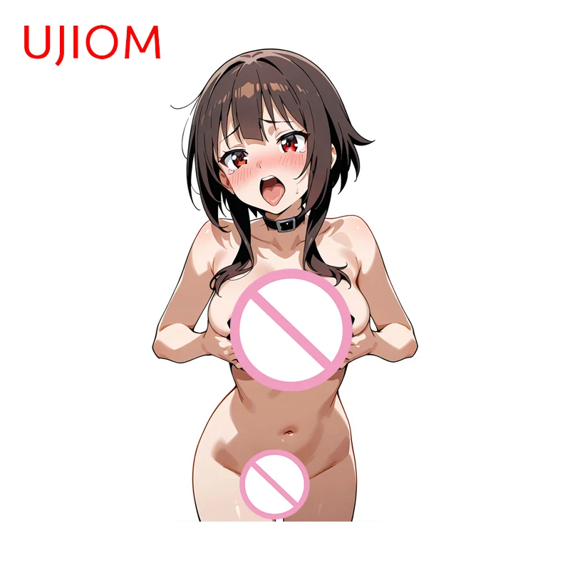 

UJIOM NSFW Megumin Ahegao Holding Big Chest Wall Sticker Seductive Body Waifu High Quality Decal Hentai Bedroom Bathroom Decor