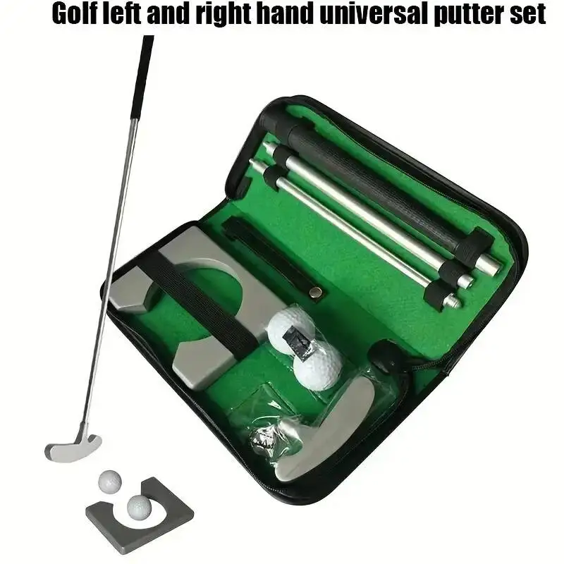 Mini Indoor Green - Potty Putter Game With Putter, Hole Cutter Putting Cup Office Golf Kit Detachable Golf Putter Gift Set tools