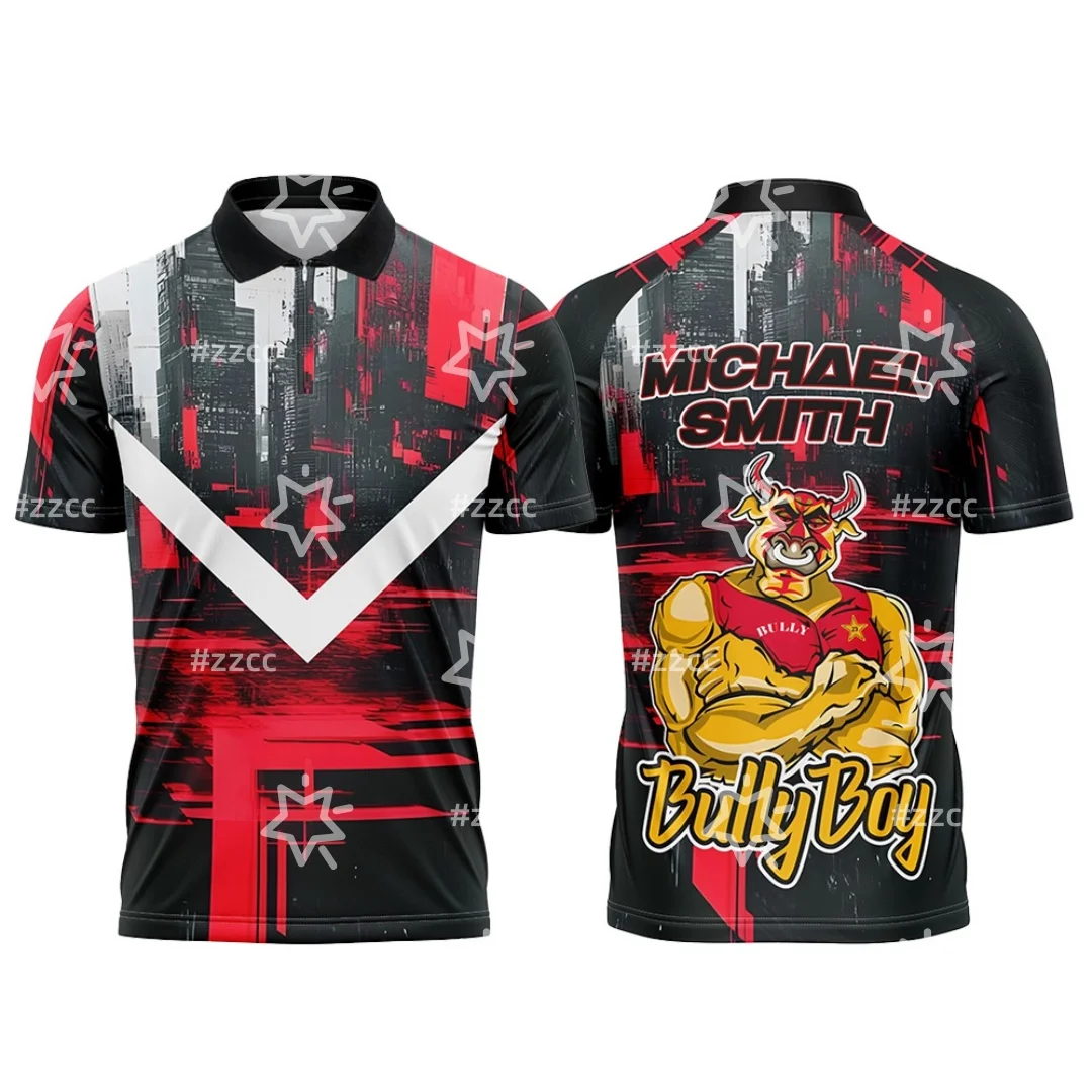2026 PDC World Darts Championship Michael Smith Limited Polo Jersey Sports Dry Quickly Men's T-Shirt Kid's Clothing Tee Woman