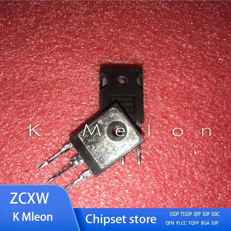 5PCS-10PCS/LOT    60APU02PBF 60APU02 60CPU02 TO-247 60A 200V
