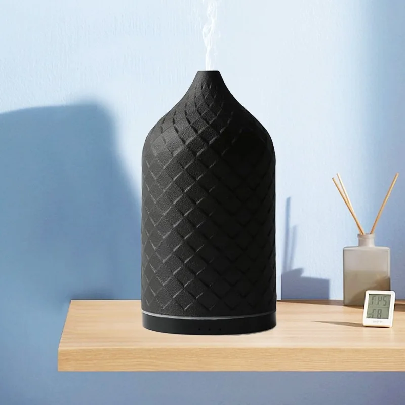 LED Lights Ceramic Essential Oil Diffusers 120ml Aromatherapy Diffuser Smart Home Decor Electric Aromatic Oasis Air Humidifier