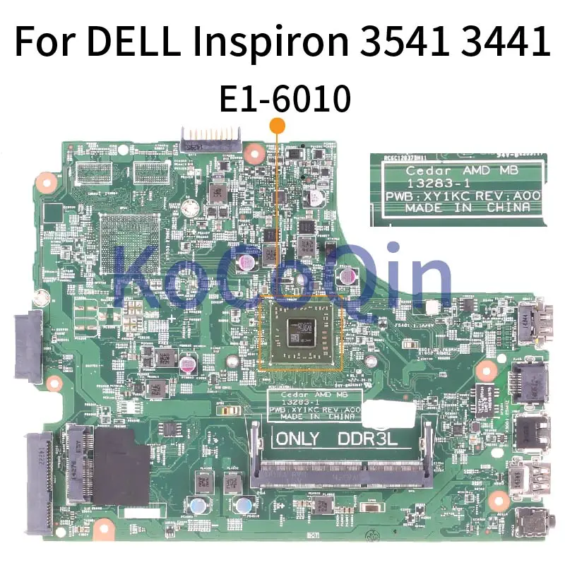 

13283-1 PWB:XY1KC For DELL Inspiron 3000 3541 3441 Notebook Mainboard 0HMH2G 0F27GH 03F7WK 02YGJ2 Laptop Motherboard