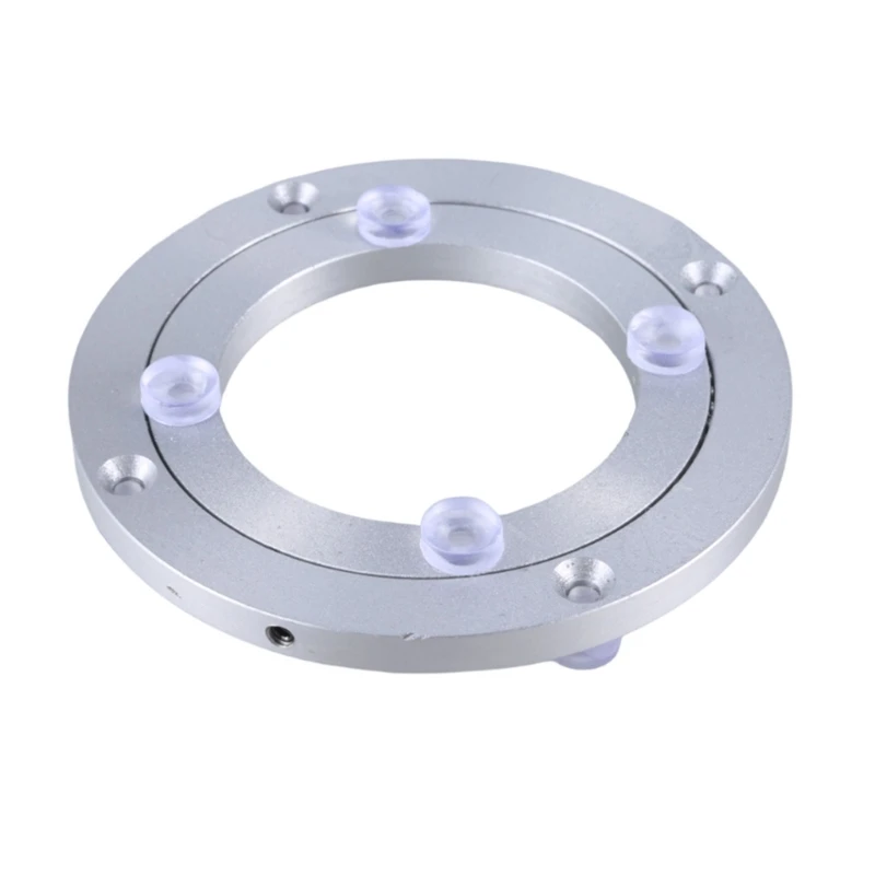 Aluminum Turntables Modern Aluminum Swivels Base Practical Rotating Stand Platform Revolving for 20-25cm Glass Dishes