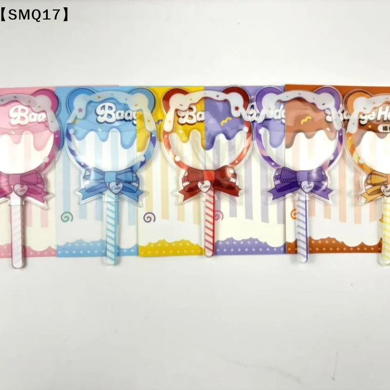 Cute Cartoon Lollipop Shaped Badge Protective Cover Y2K 58mm Pins Beautify Handheld Decoration Display Accessories【SMQ】