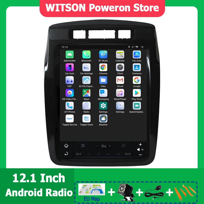 Android Radio Machine For Volkswagen Touareg 2011-2018 Car GPS Vertical 10.4