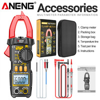 ANENG PN108 Clamp Meter Multimeter 6000 Counts AC/DC Voltage Tester 600A Current Resistance Capacitance High Precision Test Tool
