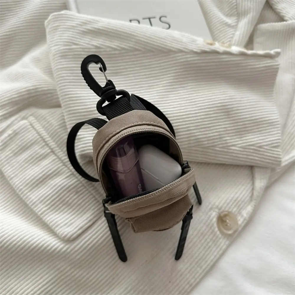 Colorful Mini Backpack Coin Purse Harajuku Portable Bag Shape Wallet Korean Style Cute Mini Canvas Wallet Lipstick Bag