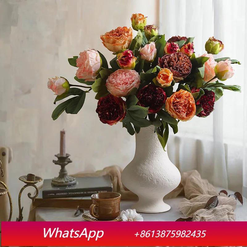 

Yjq peony peony simulated flower dining table dresser decoration interior landscaping living room ornament