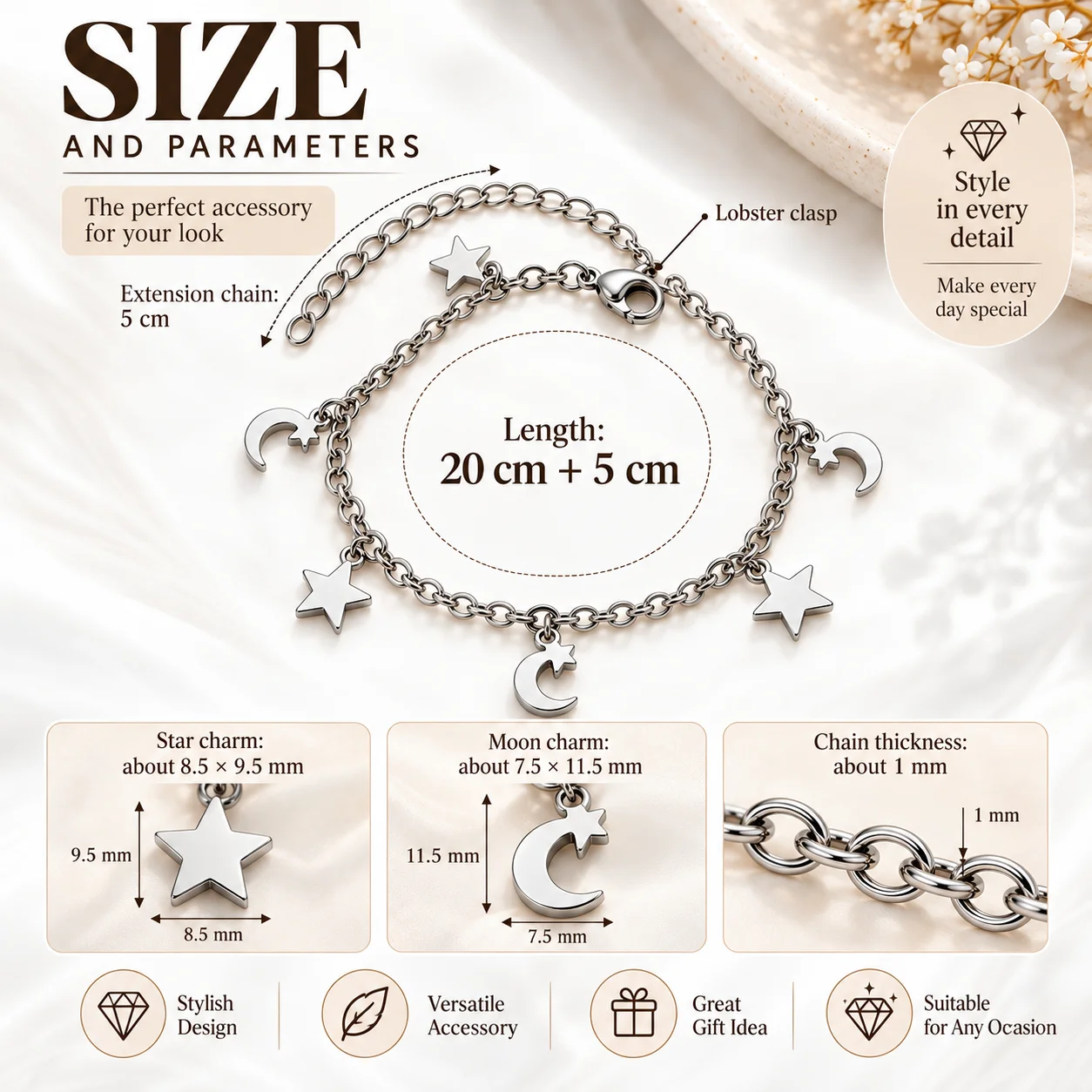 Stainless Steel Chain Anklet for Women Minimalist Gold Silver Color Ankle Bracelet Summer Beach Jewelry Fashion Foot Accessories