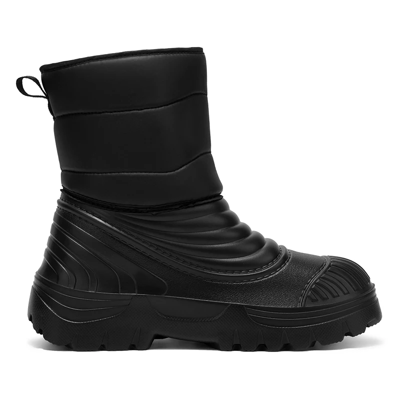 New men's winter snow boots thickened waterproof windproof warm boots comfortable outdoor mountaineering men's boots plus size view 4