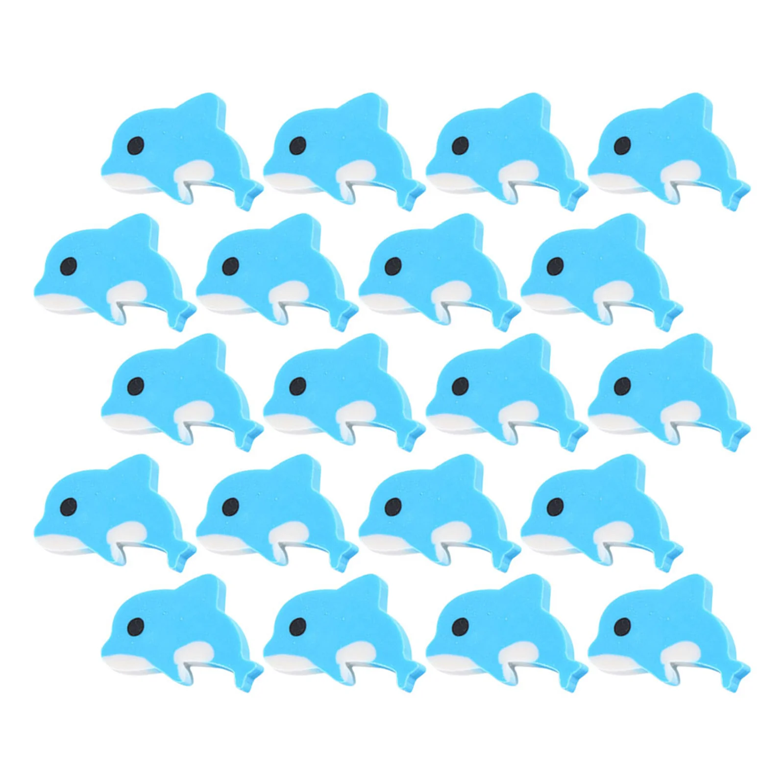 

20Pcs Dolphin Erasers Adorable and Playful Novelty Erasers for Students School Classroom Rewards Student Prizes