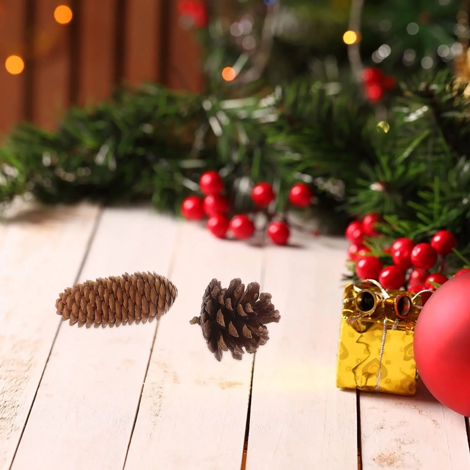 

Forest Vintage Dried Fruit Flower Set Natural Pinecones Leaves Wood Pieces Rustic Photography Props Home Decor