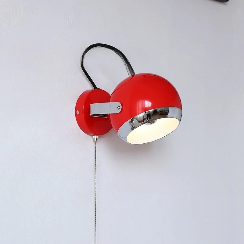 

Wall lamp Nordic children's room adjustable bedside wall lamp cute retro style fun living room study ceiling lamp