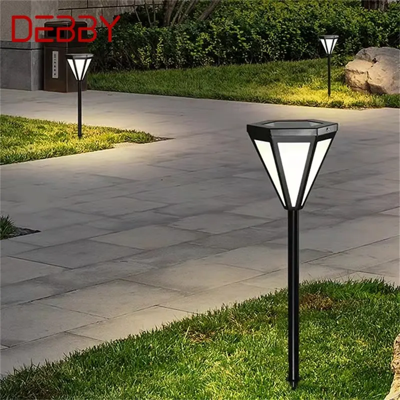 

DEBBY Outdoor Contemporary Simple Lawn Lamp Black LED Lighting Waterproof Home for Villa Garden