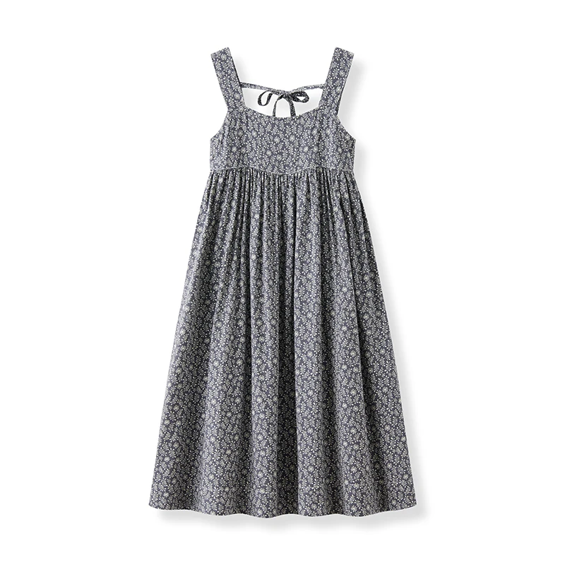 SS25 girls floral dress baby romper family matching clothing woven summer clothes cotton sweet children girl dress set