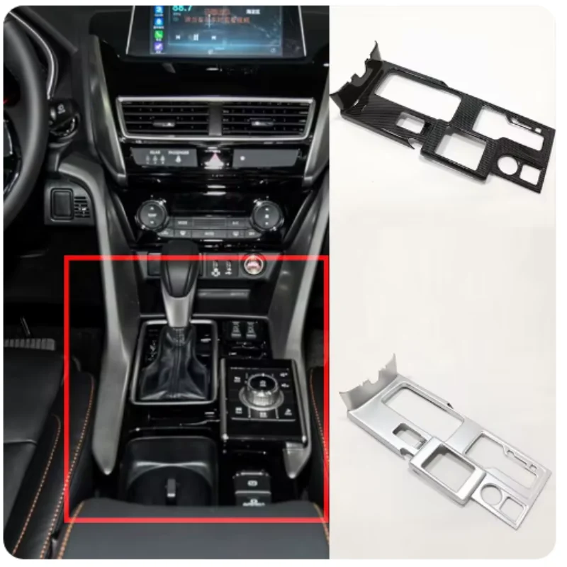 

Abaiwai 3d sticker For Mitsubishi Eclipse Cross 2018 -2022 Central Gear Shift Box Panel Decoration Frame Trim Interior Car