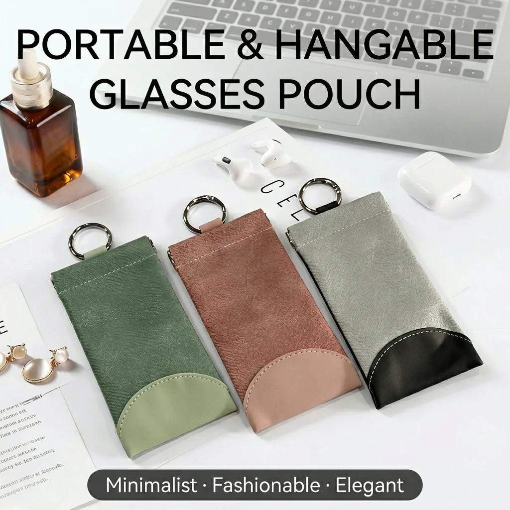 Pull-Out Eyewear Bag Anti-Pressure Hangable Glasses Case Portable Glasses Pouch Hangable Eyeglasses Pouch For Glasses Storage