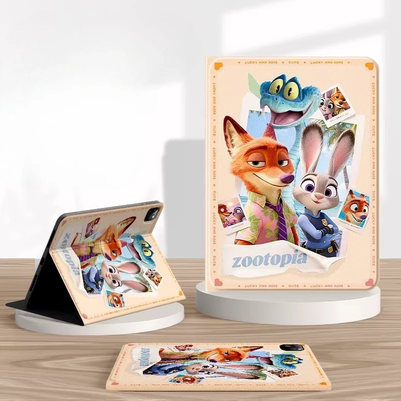 

Чехол Zootopia для iPad Pro 4, 5, 6, 12.9 дюймов, M4, 13 дюймов, чехол для планшета iPad 8, 9, 10, 10.2 дюйма, Air 4, 5, 10.9 дюймов, M2, M3, A16, 11 дюймов, защитный чехол